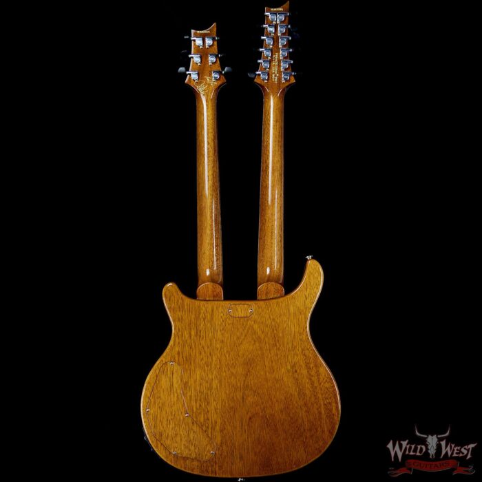 PRS Private Stock #7827 Doubleneck McCarty 594 Semi-Hollow Piezo Brazilian Rosewood Board Salmon - Image 5