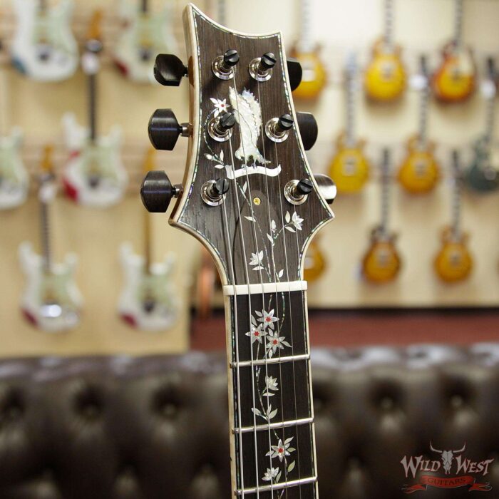 PRS Private Stock #7849 McCarty 594 Hollowbody II Tree of Life Aqua Violet Smoked Burst Brazilian Rosewood Fingerboard - Image 7