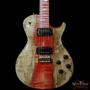 PRS Private Stock #8058 McCarty Singlecut 594 Tremolo Flame / Spalted Maple Top Natural with Blood Orange Center - Image 3