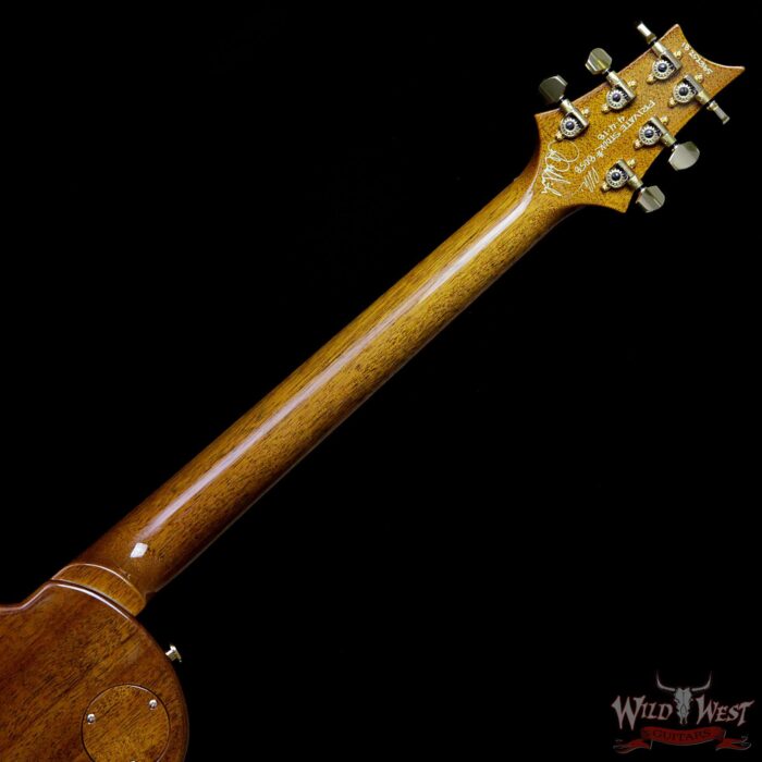 PRS Private Stock #8058 McCarty Singlecut 594 Tremolo Flame / Spalted Maple Top Natural with Blood Orange Center - Image 11