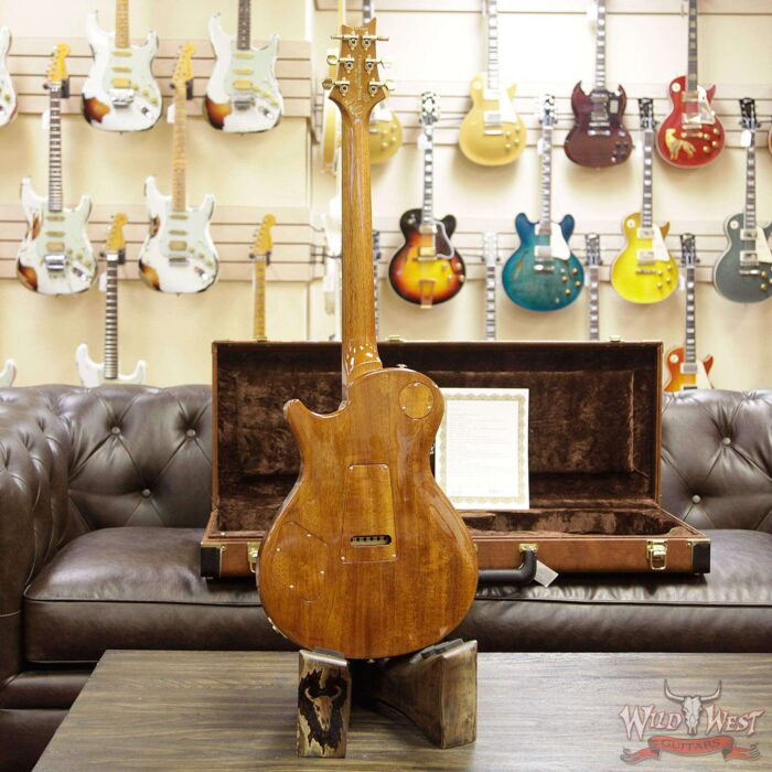 PRS Private Stock #8058 McCarty Singlecut 594 Tremolo Flame / Spalted Maple Top Natural with Blood Orange Center - Image 14