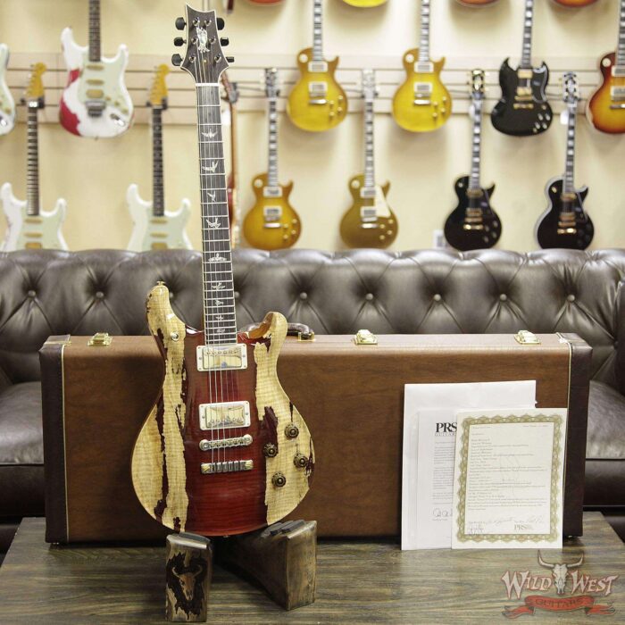 PRS Private Stock 8128 McCarty 594 Flame / Spalted Maple Top Brazilian Rosewood Board Natural - Image 11