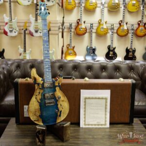 PRS Private Stock #8129 Custom 24 l Flame / Spalted Maple Flame Neck and Board Faded Aquamarine - Image 11