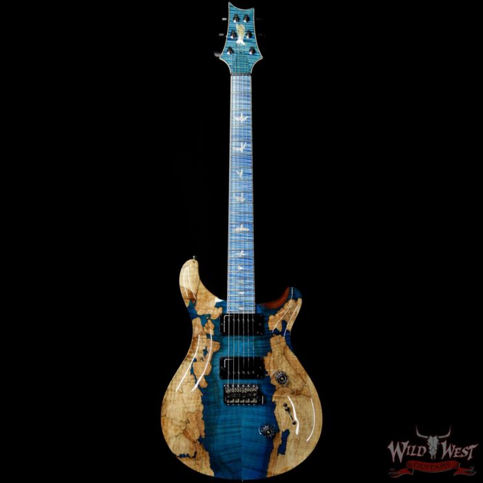 PRS Private Stock #8129 Custom 24 l Flame / Spalted Maple Flame Neck and Board Faded Aquamarine - Image 4