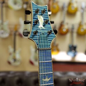 PRS Private Stock #8129 Custom 24 l Flame / Spalted Maple Flame Neck and Board Faded Aquamarine - Image 7