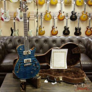 PRS Private Stock #8130 Hollowbody II Singlecut 594 Piezo Brazilian Rosewood Board Faded Turquoise - Image 11
