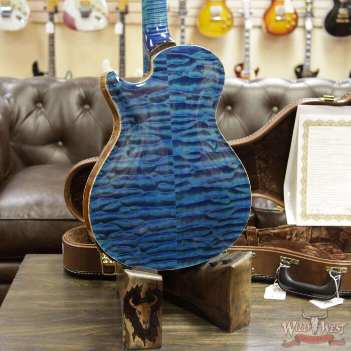 PRS Private Stock #8130 Hollowbody II Singlecut 594 Piezo Brazilian Rosewood Board Faded Turquoise - Image 15
