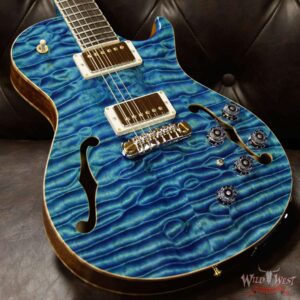 PRS Private Stock #8130 Hollowbody II Singlecut 594 Piezo Brazilian Rosewood Board Faded Turquoise - Image 13
