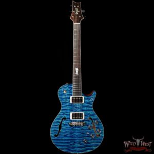 PRS Private Stock #8130 Hollowbody II Singlecut 594 Piezo Brazilian Rosewood Board Faded Turquoise - Image 4