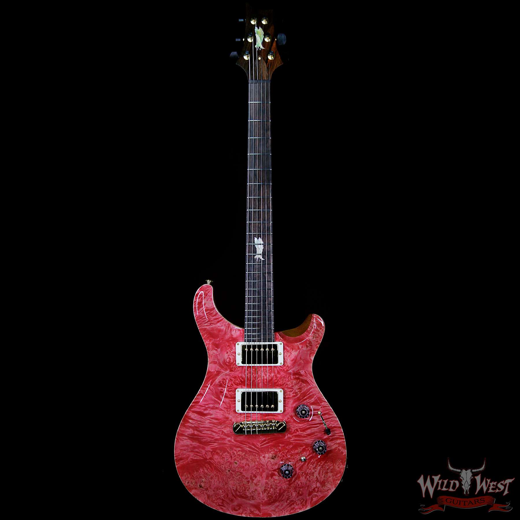 prs-ps8131-p24-bp-277849-f__wwg.jpg PRS Private Stock #8131 Custom 24 Piezo P24 Roasted Flame Maple Neck Brazilian Rosewood Board Bonnie Pink - Image 4