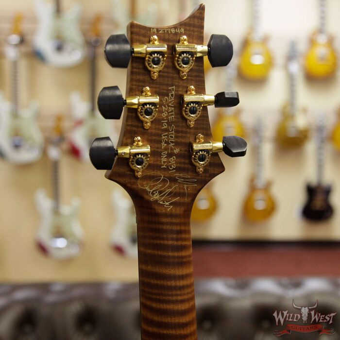 PRS Private Stock #8131 Custom 24 Piezo P24 Roasted Flame Maple Neck Brazilian Rosewood Board Bonnie Pink - Image 10