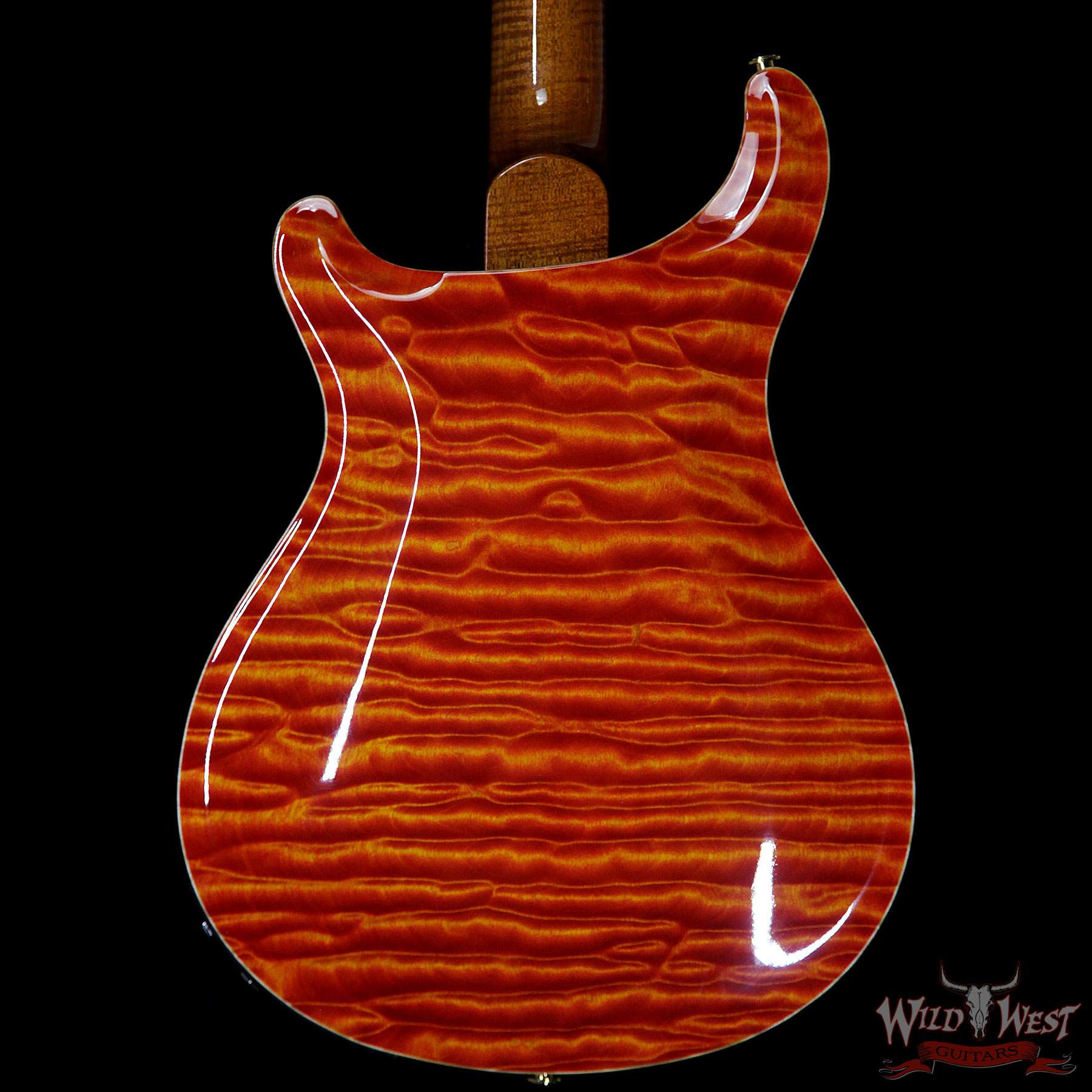prs-ps8134-hb2-santanaorange-284914-bb__wwg.jpg PRS Private Stock #8134 Hollowbody II Piezo Quilted Maple Top & Back Brazilian Rosewood Board Santana Orange - Image 6