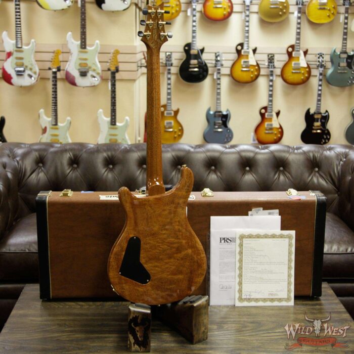 PRS Private Stock #8135 Custom 24 Stoptail Burl Maple Top Brazilian Rosewood Board Aqua Violet - Image 14