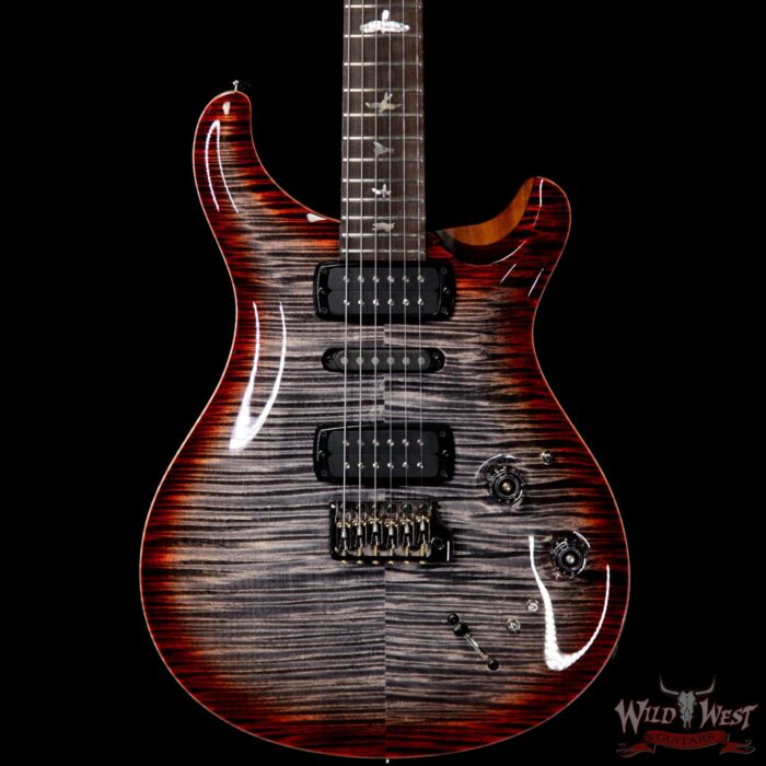 PRS Private Stock Modern Eagle V Limited Brazilian Rosewood Fingerboard Charcoal Cherry Burst - Image 3