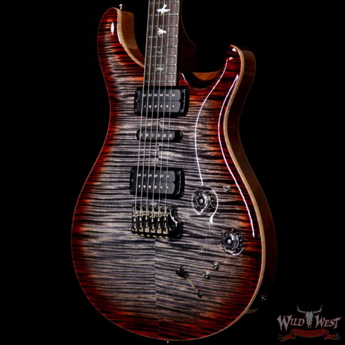 PRS Private Stock Modern Eagle V Limited Brazilian Rosewood Fingerboard Charcoal Cherry Burst - Image 2