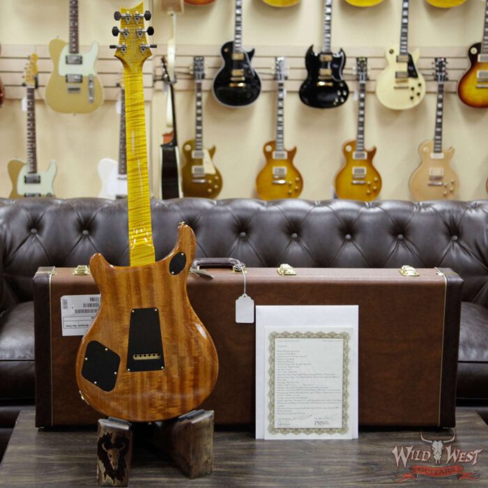PRS Private Stock #8432 McCarty Trem Semi-Hollow in 25.5’’ Scale Brazilian Rosewood Fingerboard Flame Maple Neck Honey Gold - Image 10