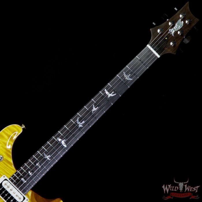 PRS Private Stock #8432 McCarty Trem Semi-Hollow in 25.5’’ Scale Brazilian Rosewood Fingerboard Flame Maple Neck Honey Gold - Image 5