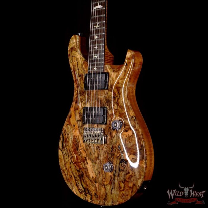 Paul Reed Smith Private Stock # 8481 Custom 24 Spalted Maple Top Roasted Flame Mahogany Neck African Blackwood Fingerboard Natural - Image 2
