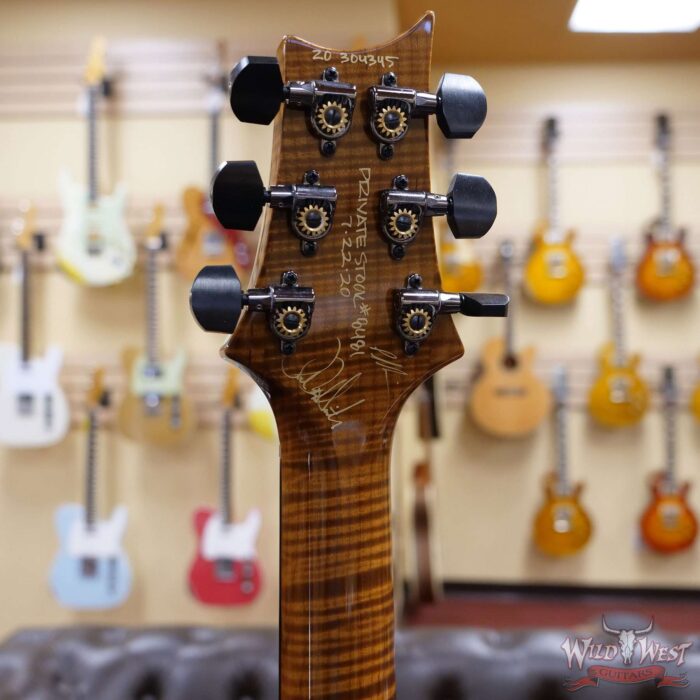 Paul Reed Smith Private Stock # 8481 Custom 24 Spalted Maple Top Roasted Flame Mahogany Neck African Blackwood Fingerboard Natural - Image 11