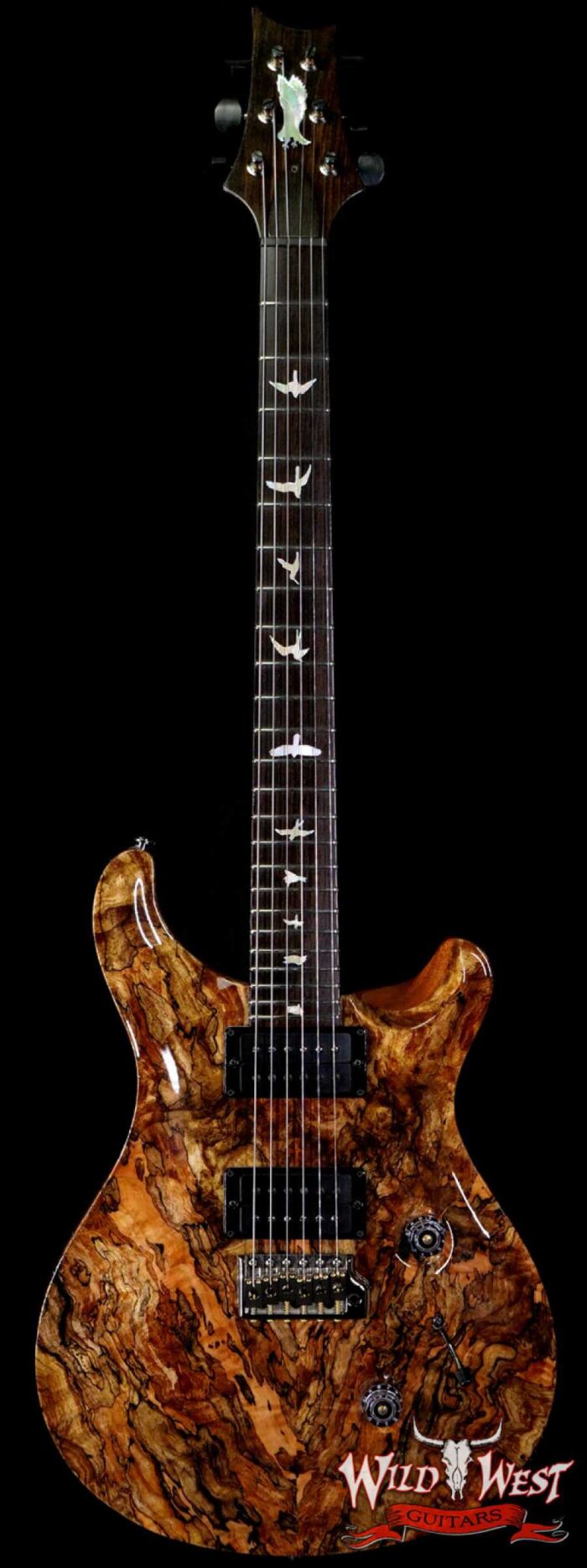 Paul Reed Smith Private Stock # 8481 Custom 24 Spalted Maple Top Roasted Flame Mahogany Neck African Blackwood Fingerboard Natural - Image 1