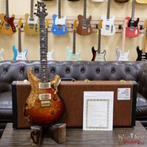 PRS Private Stock #8485 Spalted Maple Custom 24 Brazilian Rosewood Board Dark Cherry Glow / Natural - Image 6