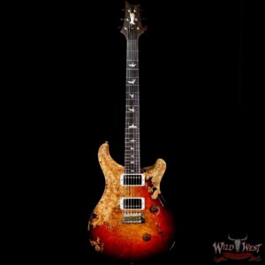 PRS Private Stock #8485 Spalted Maple Custom 24 Brazilian Rosewood Board Dark Cherry Glow / Natural - Image 3