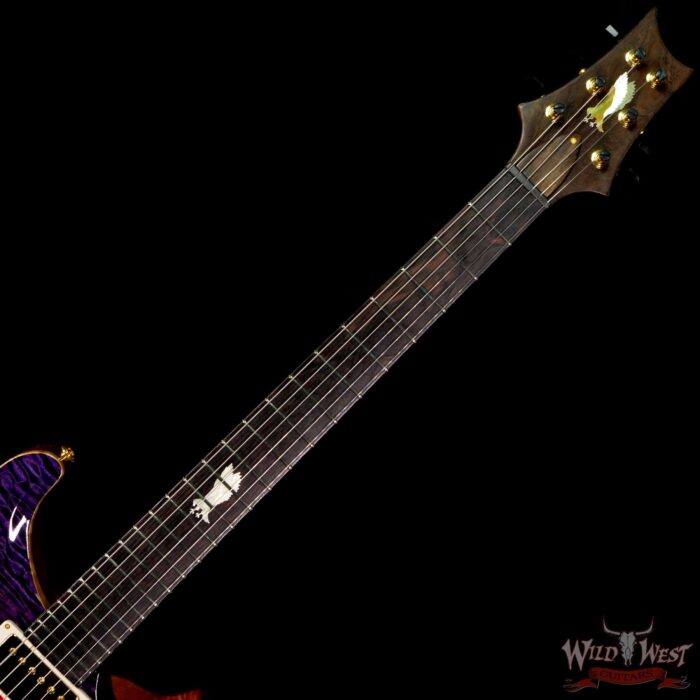 Paul Reed Smith PRS Private Stock # 8722 Quilt Top Custom 24 Piezo Semi-Hollow Stoptail Brazilian Rosewood Board Indian Ocean Sunset - Image 4