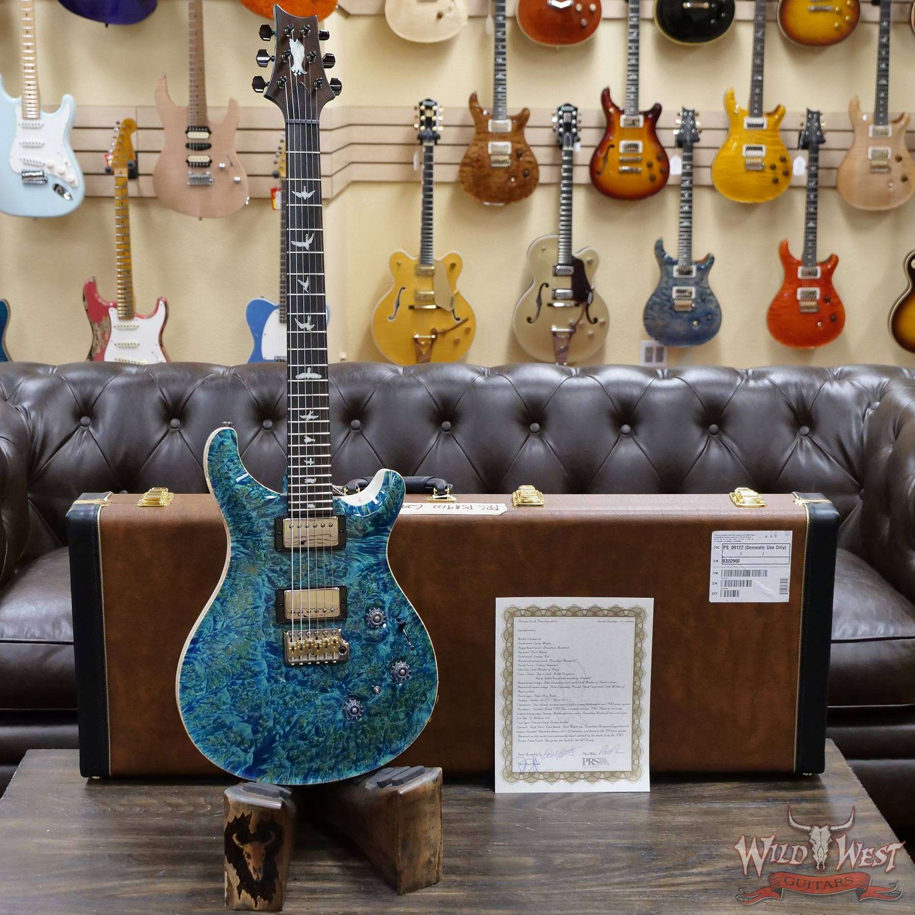prs-ps9122-cu24p-brz-320900-d1__wwg.jpg Paul Reed Smith PRS Private Stock # 9122 Custom 24 Piezo Burl Maple Top Brazilian Rosewood Board Faded Turquoise - Image 7