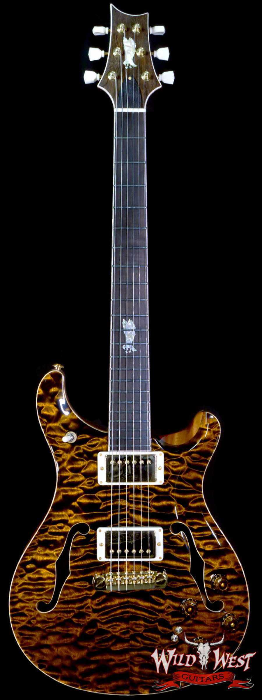 prs-ps9125-319032-main__wwg_large.jpg Paul Reed Smith PRS Private Stock # 9125 McCarty 594 Hollowbody I Piezo Brazilian Rosewood Board Tiger Eye - Image 1