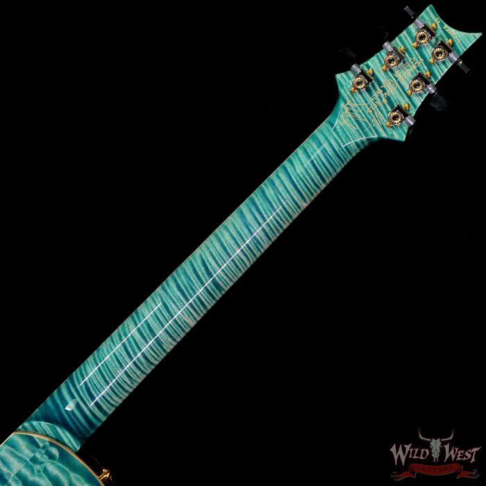 Paul Reed Smith PRS Private Stock # 9128 McCarty 594 Hollowbody II Piezo Singlecut Brazilian Rosewood Board Faded Turquoise - Image 5