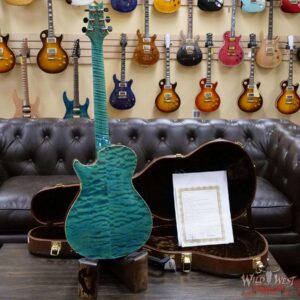 Paul Reed Smith PRS Private Stock # 9128 McCarty 594 Hollowbody II Piezo Singlecut Brazilian Rosewood Board Faded Turquoise - Image 9