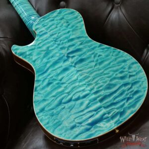 Paul Reed Smith PRS Private Stock # 9128 McCarty 594 Hollowbody II Piezo Singlecut Brazilian Rosewood Board Faded Turquoise - Image 11