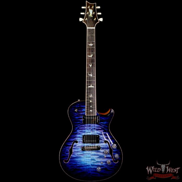 Paul Reed Smith PRS Private Stock # 9133 McCarty 594 Hollowbody I Piezo Brazilian Rosewood Board Aqua Violet Glow Smokeburst - Image 3