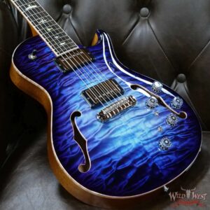 Paul Reed Smith PRS Private Stock # 9133 McCarty 594 Hollowbody I Piezo Brazilian Rosewood Board Aqua Violet Glow Smokeburst - Image 8