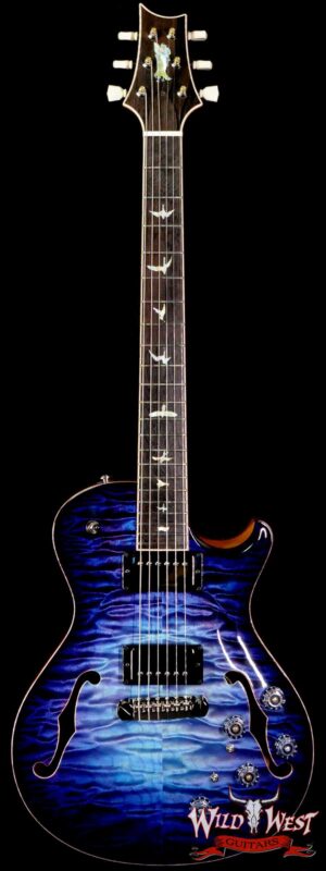 Paul Reed Smith PRS Private Stock # 9133 McCarty 594 Hollowbody I Piezo Brazilian Rosewood Board Aqua Violet Glow Smokeburst