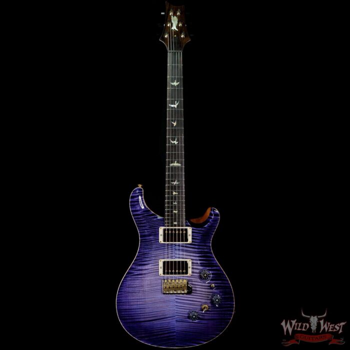 PRS Private Stock # 9134 Custom 24 Piezo Flame Maple Neck Brazilian Rosewood Board Purple Mist Glow - Image 3