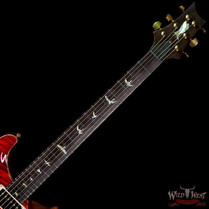 Paul Reed Smith PRS Private Stock # 9135 Custom 24 Piezo Semi-Hollow Flame Neck with Brazilian Rosewood Board Dragon’s Breath Glow - Image 4