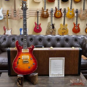 Paul Reed Smith PRS Private Stock # 9135 Custom 24 Piezo Semi-Hollow Flame Neck with Brazilian Rosewood Board Dragon’s Breath Glow - Image 6