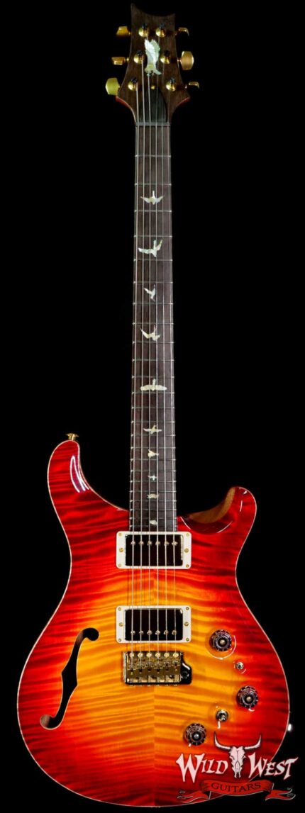 Paul Reed Smith PRS Private Stock # 9135 Custom 24 Piezo Semi-Hollow Flame Neck with Brazilian Rosewood Board Dragon’s Breath Glow
