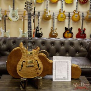 2006 PRS Private Stock #931 Hollowbody II HB 2 1-Piece Quilt Maple Top and Back Flame Neck Brazilian Rosewood Board Natural - Image 13