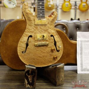 2006 PRS Private Stock #931 Hollowbody II HB 2 1-Piece Quilt Maple Top and Back Flame Neck Brazilian Rosewood Board Natural - Image 14