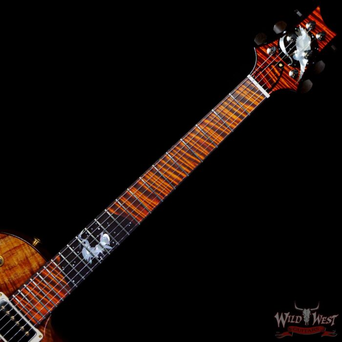 PRS Private Stock #9650 Koa Singlecut McCarty 594 Hollowbody II Piezo Winter Egrets Inlays Brazilian Rosewood Neck Natural - Image 4