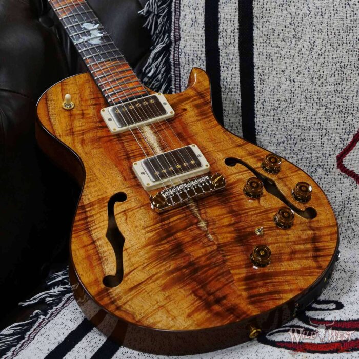 PRS Private Stock #9650 Koa Singlecut McCarty 594 Hollowbody II Piezo Winter Egrets Inlays Brazilian Rosewood Neck Natural - Image 8