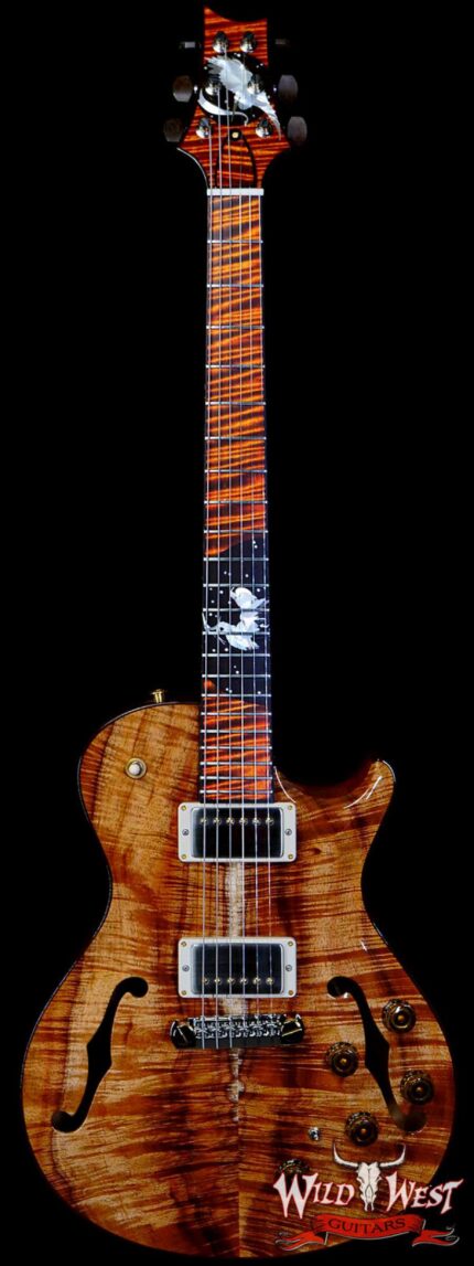 PRS Private Stock #9650 Koa Singlecut McCarty 594 Hollowbody II Piezo Winter Egrets Inlays Brazilian Rosewood Neck Natural