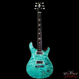 PRS Private Stock #9762 Paul’s Guitar Bear Claw Flame Maple Top African Blackwood Board Bahamian Blue - Image 3
