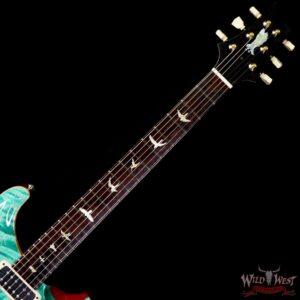 PRS Private Stock #9762 Paul’s Guitar Bear Claw Flame Maple Top African Blackwood Board Bahamian Blue - Image 4