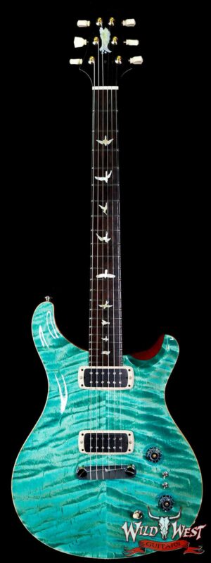 PRS Private Stock #9762 Paul’s Guitar Bear Claw Flame Maple Top African Blackwood Board Bahamian Blue