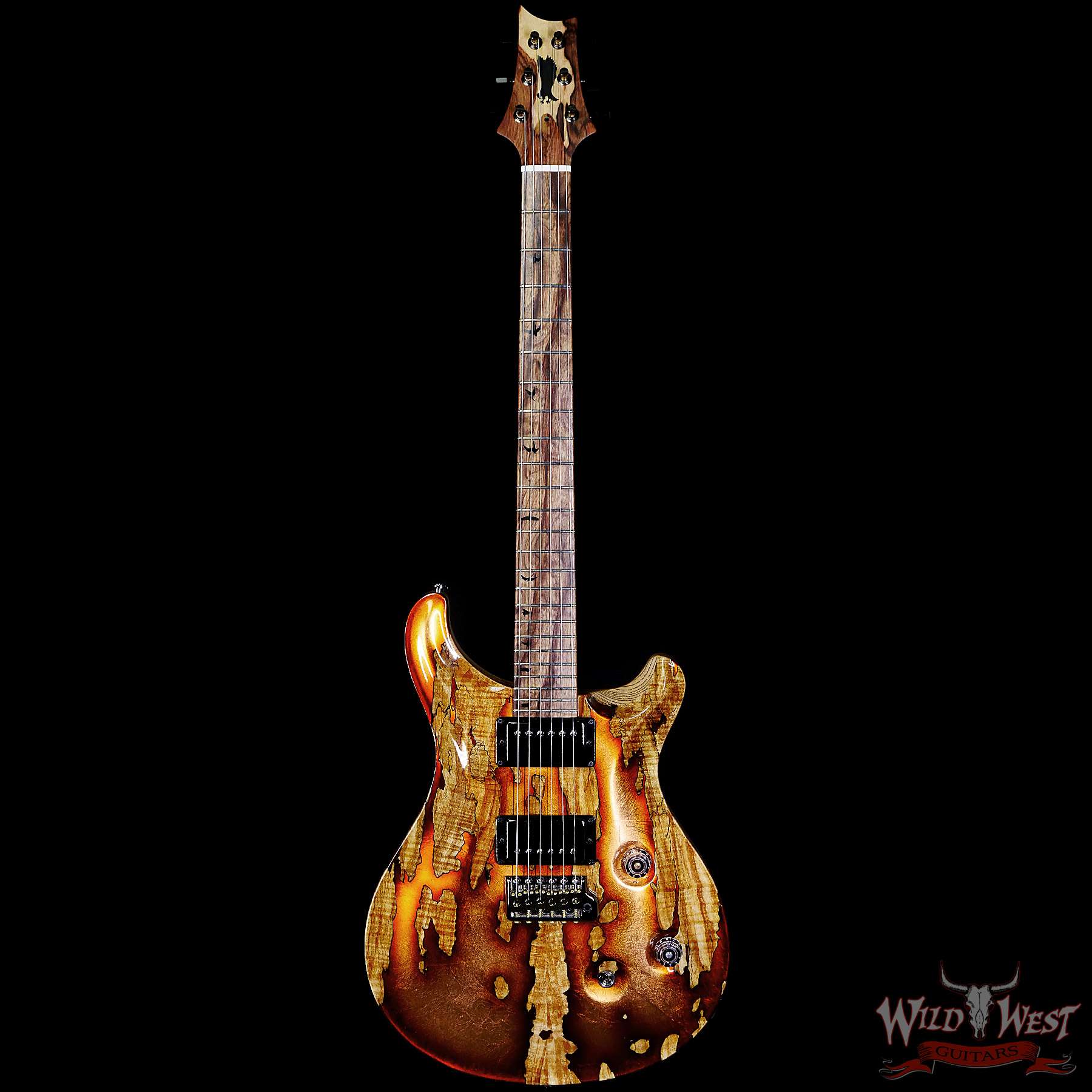 prs-ps9776-346445-c1__wwg.jpg Paul Reed Smith PRS Private Stock #9776 Custom 24 Spalted Maple Top Natural with Smoked Copper Leaf - Image 3