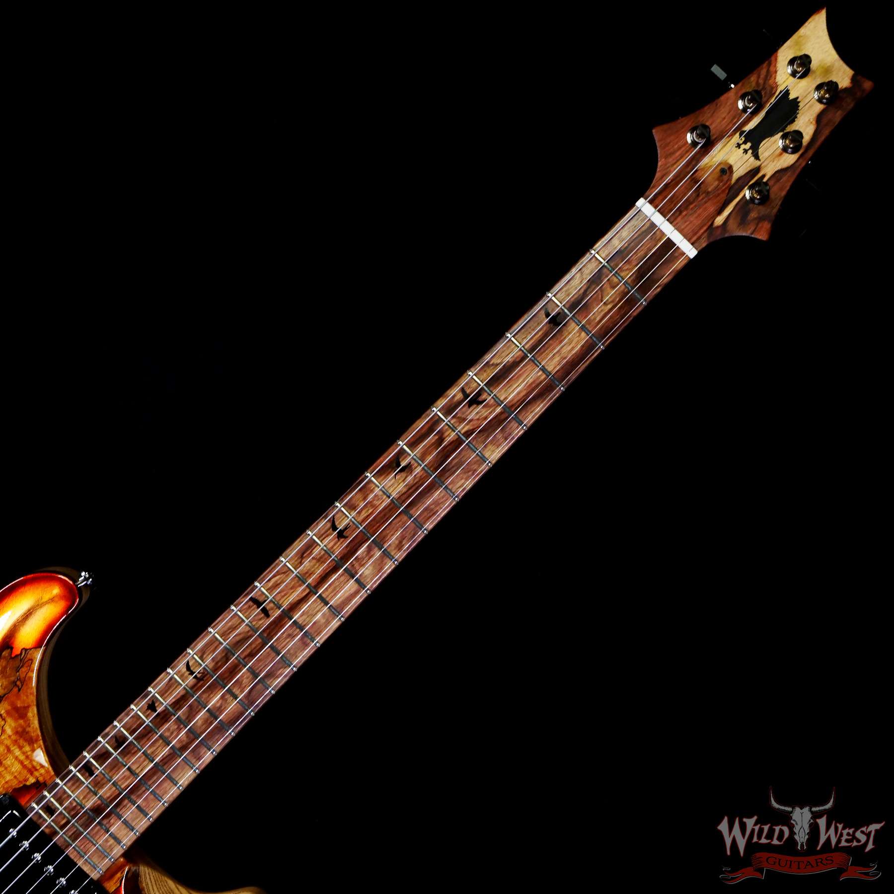 prs-ps9776-346445-c2__wwg.jpg Paul Reed Smith PRS Private Stock #9776 Custom 24 Spalted Maple Top Natural with Smoked Copper Leaf - Image 4
