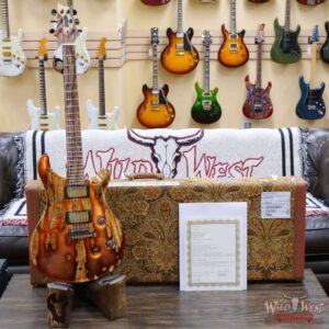 Paul Reed Smith PRS Private Stock #9776 Custom 24 Spalted Maple Top Natural with Smoked Copper Leaf - Image 6